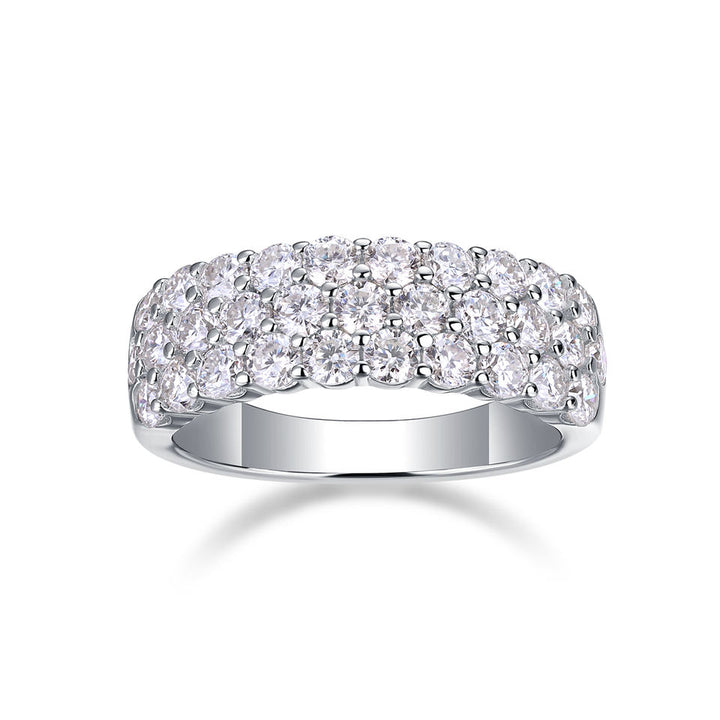 Multi-Row Moissanite Ring
