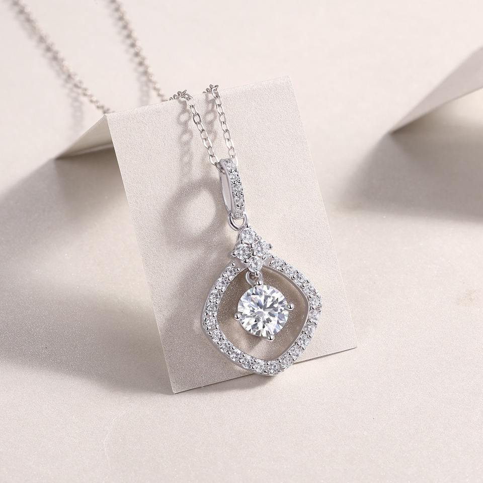 Moissanite Pendant Necklace