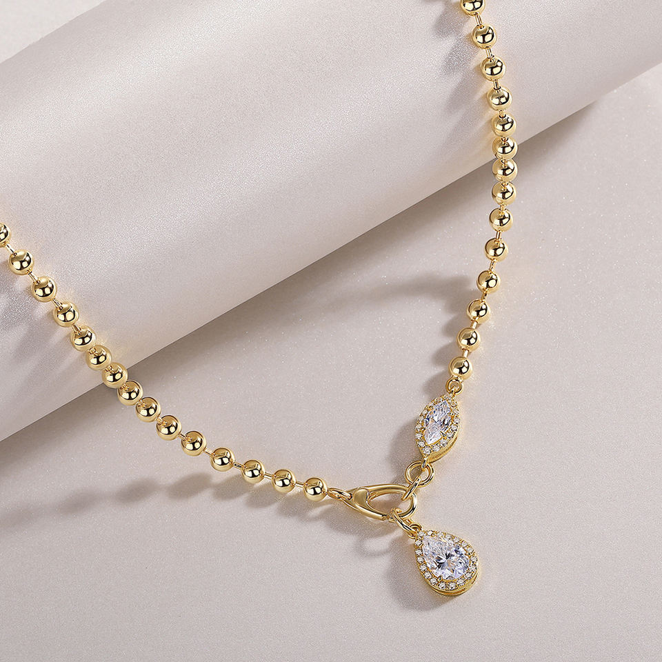 Double Waterdrop Necklace