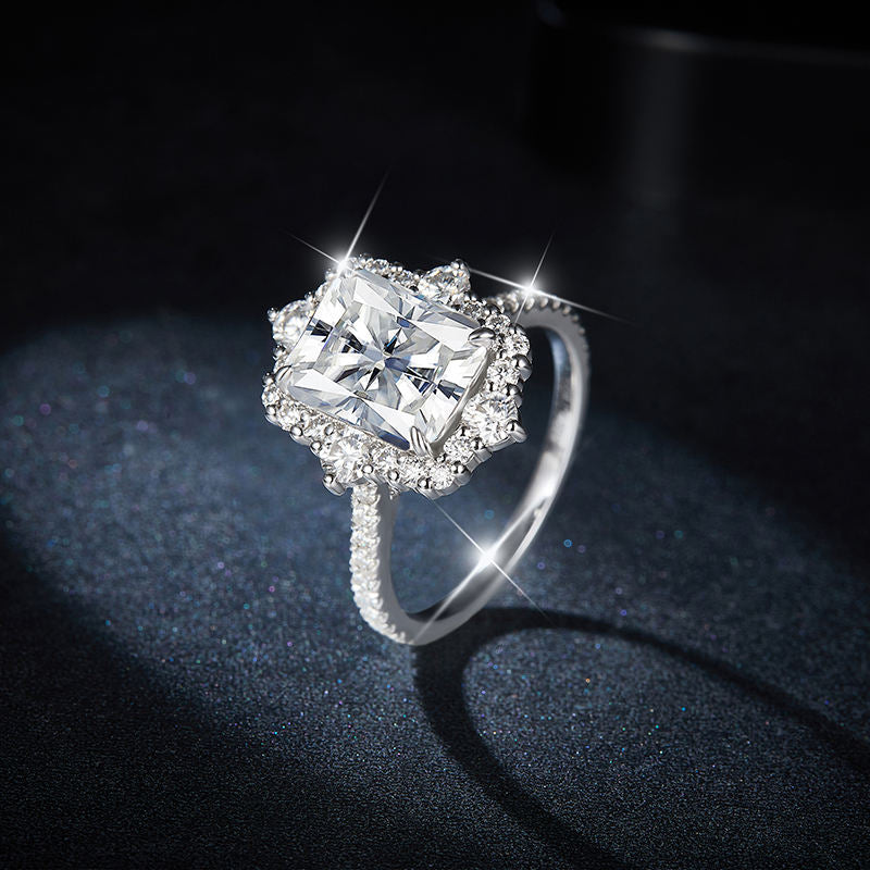 8–10mm Wedding Moissanite Ring