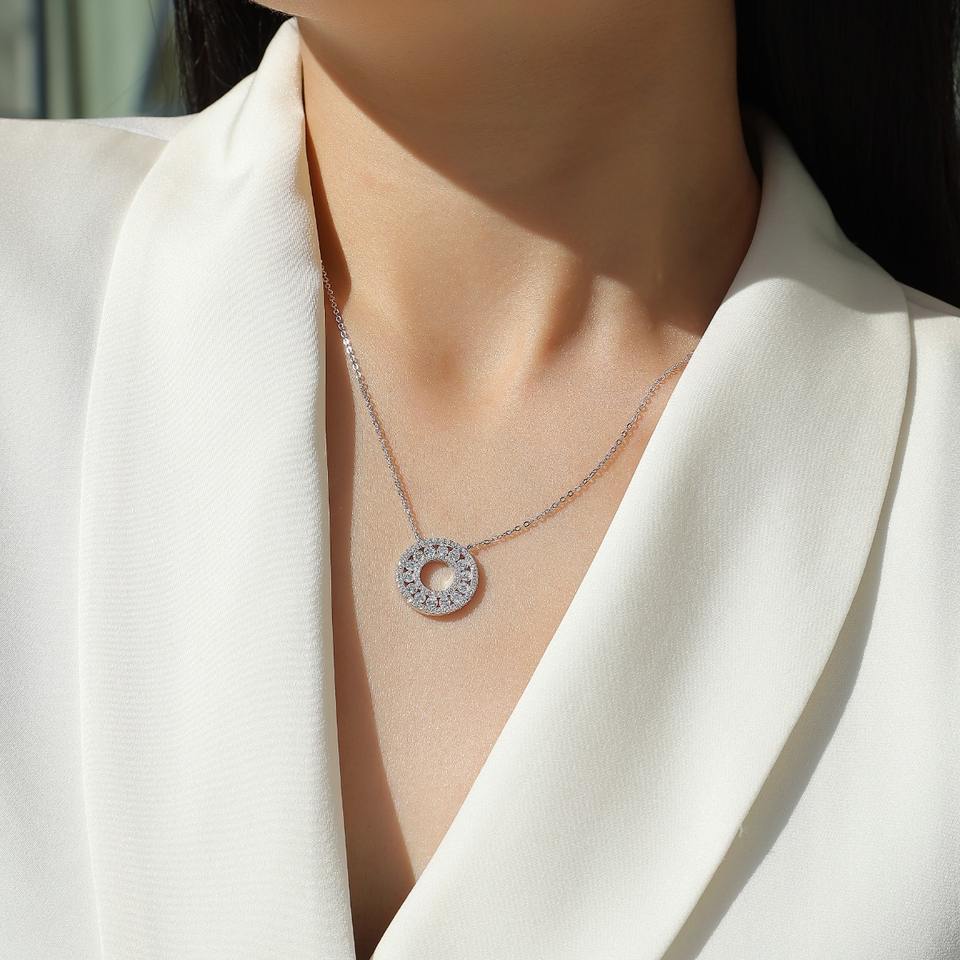 Moissanite Diamond Sparkle Necklace