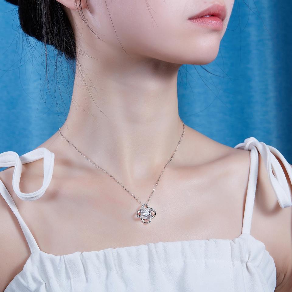 Moissanite Pendant Necklace