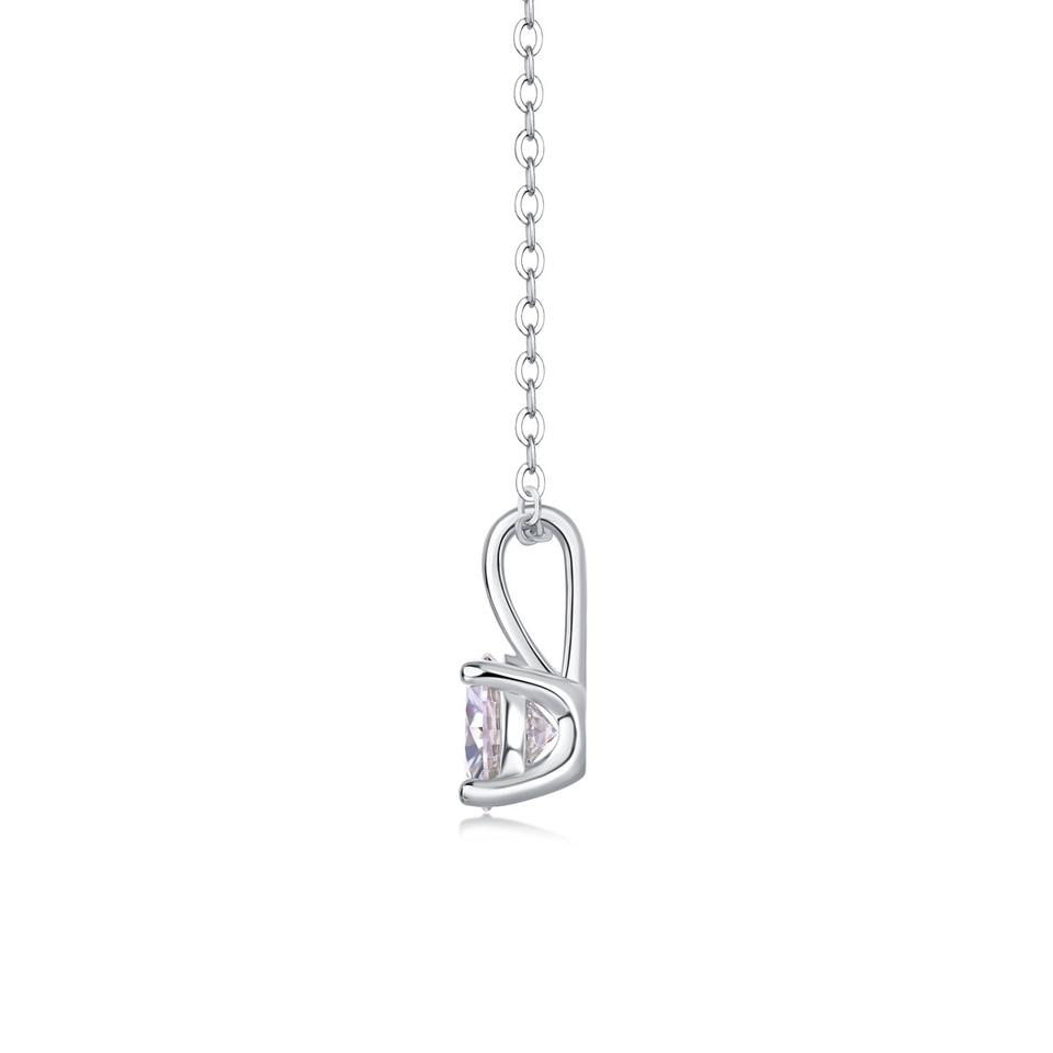 Moissanite 4 Prong Pendant Necklace