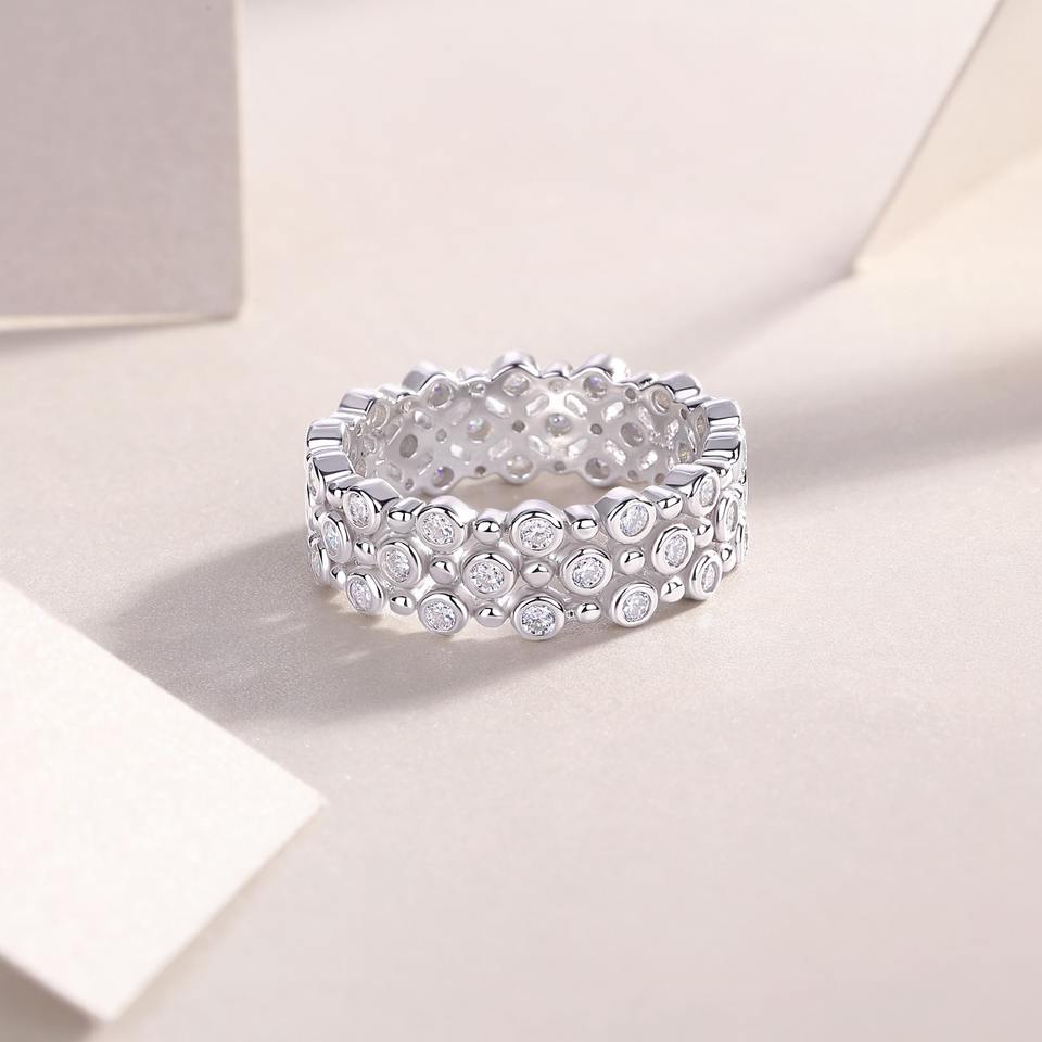 Moissanite Eternity Wedding Ring
