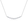 Moissanite Bar Pendant Necklace