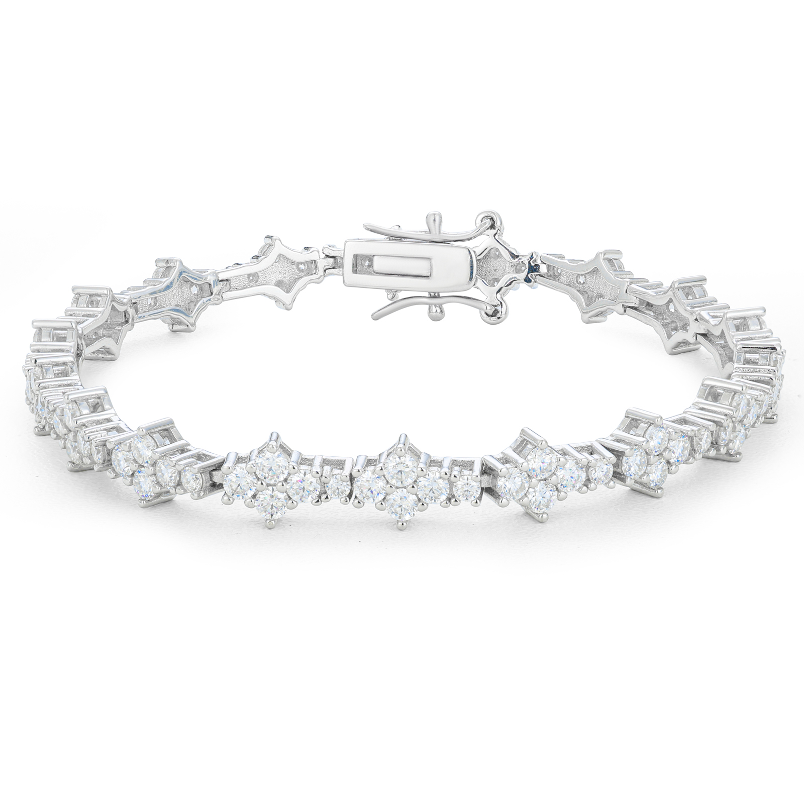 Cross Moissanite Bracelet
