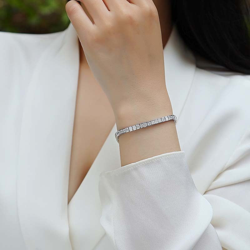 Princess Moissanite Bracelet