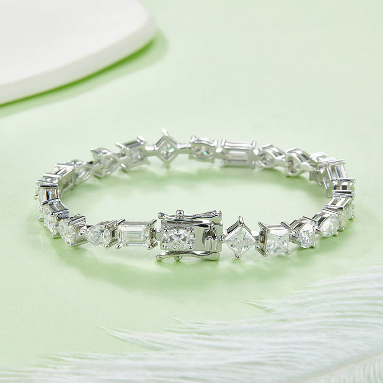 Shapes Moissanite Bracelet