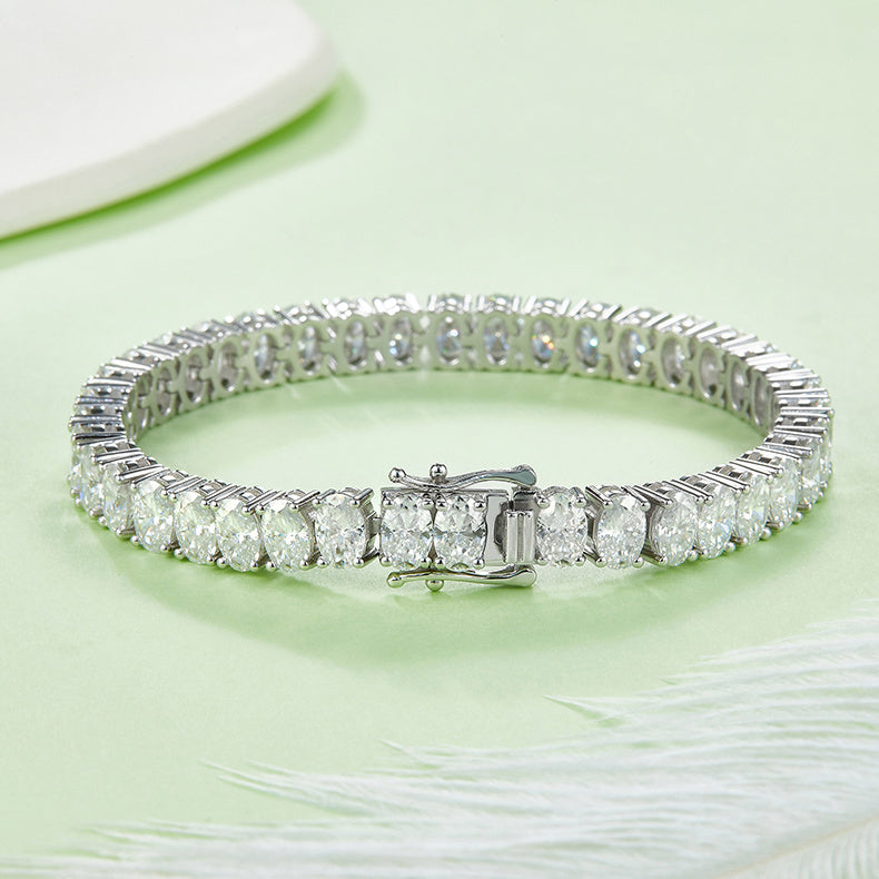5mm "Omega" Moissanite Bracelet