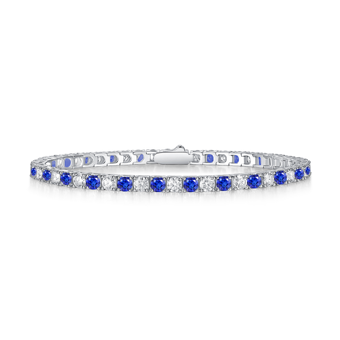 Orus Blue Moissanite Tennis Bracelet