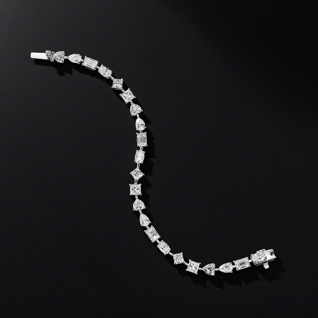 Mini Cut Moissanite Bracelet