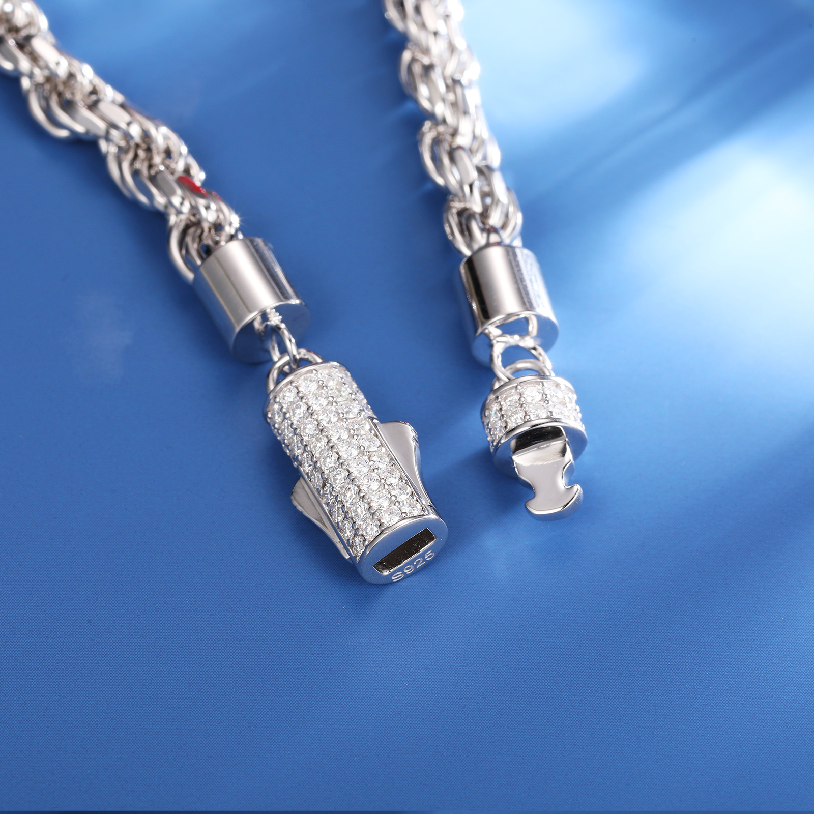 Rope Moissanite 6mm Bracelet