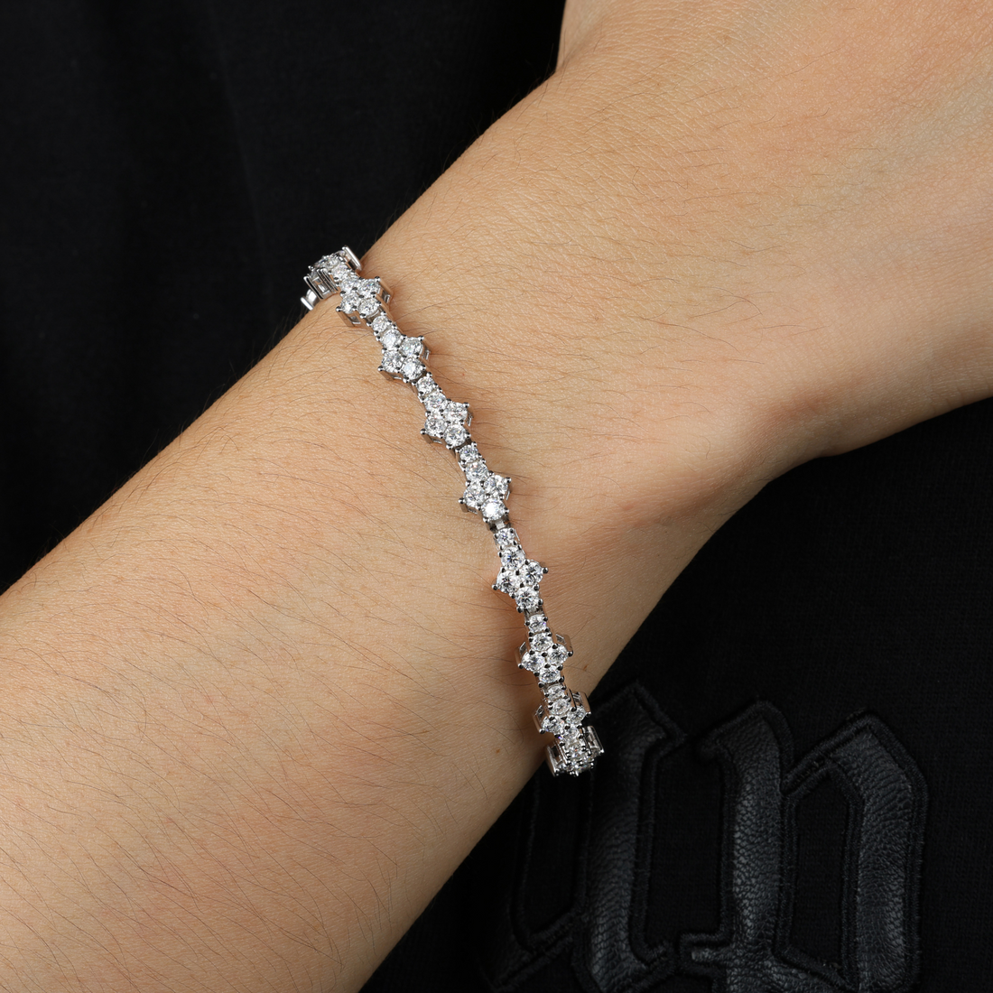 Cross Moissanite Bracelet