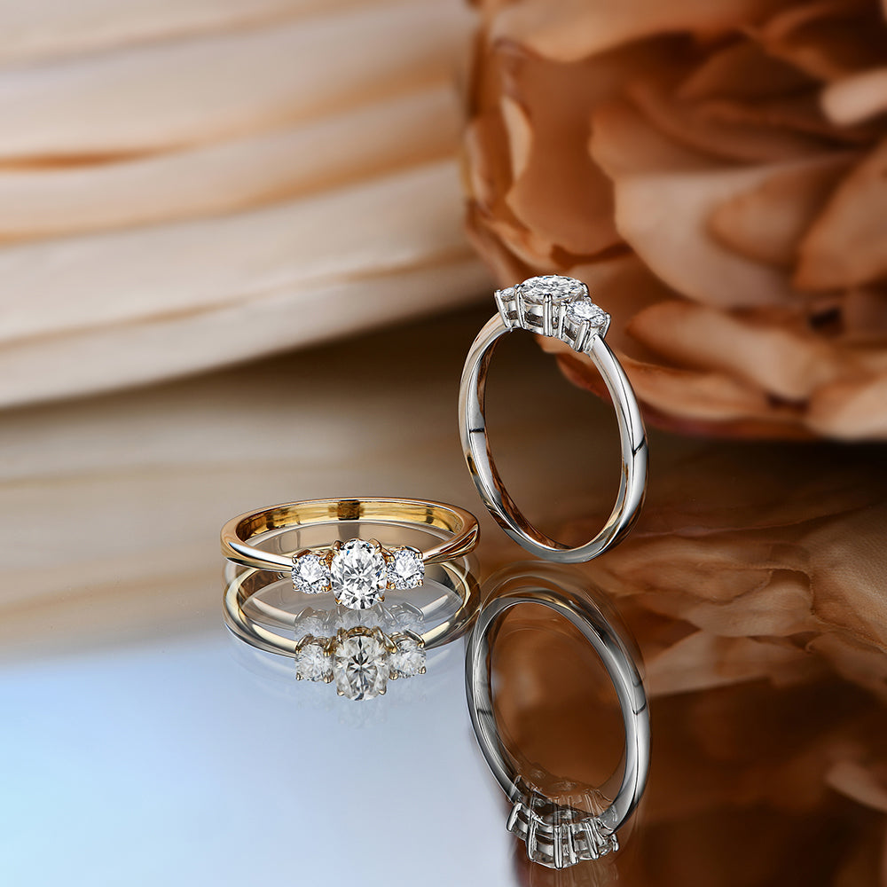 Oval Cut Moissanite Ring