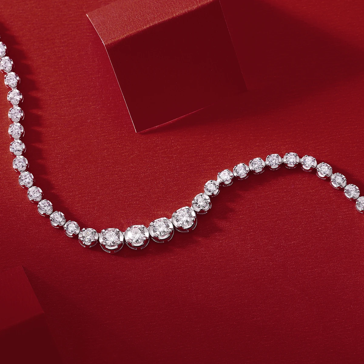 1.2CT Moissanite Tennis Necklace