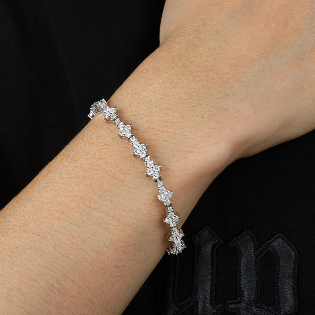 Cross Moissanite Bracelet