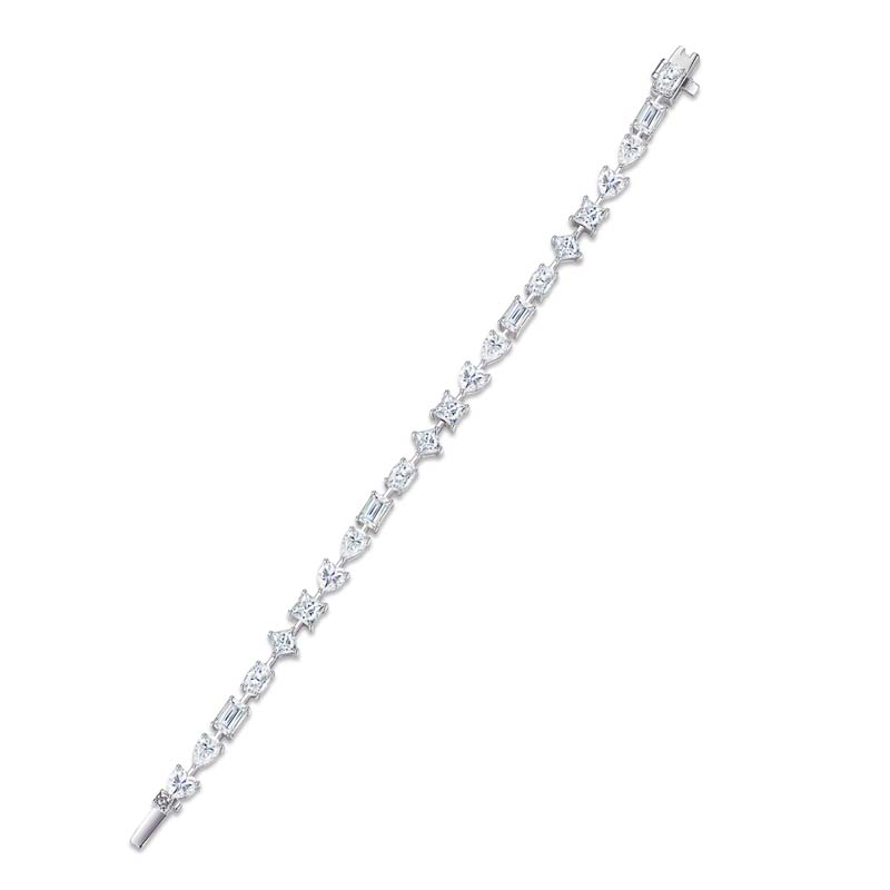 Mini Cut Moissanite Bracelet