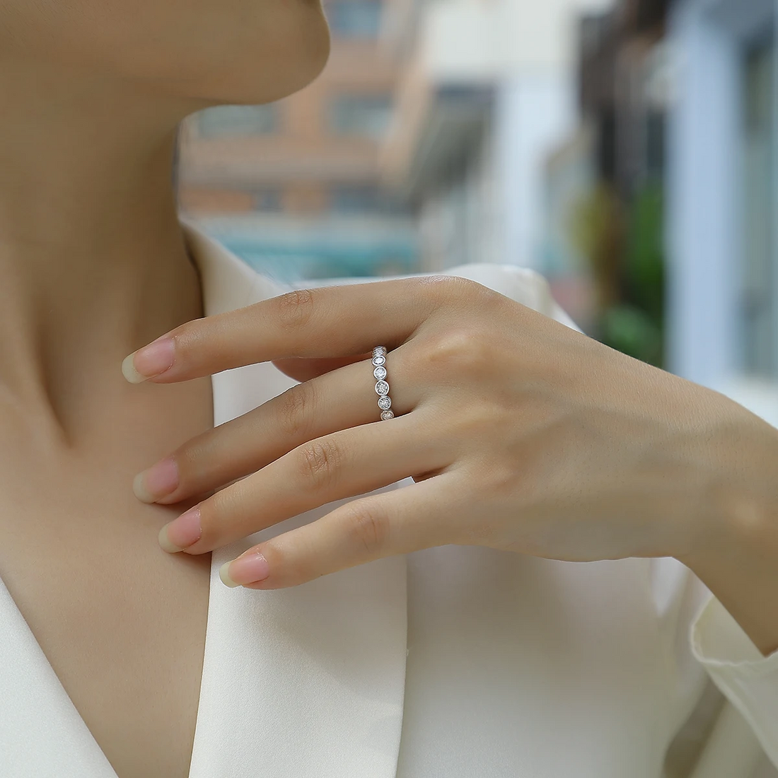 Fiorenza Moissanite Ring