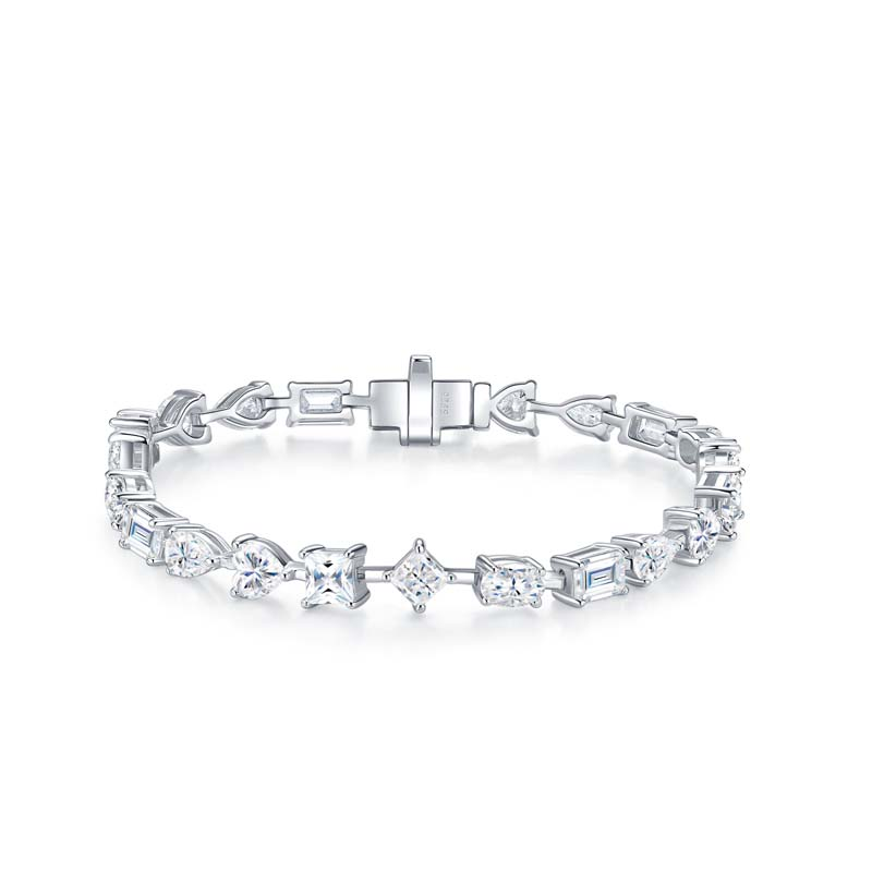 Mini Cut Moissanite Bracelet