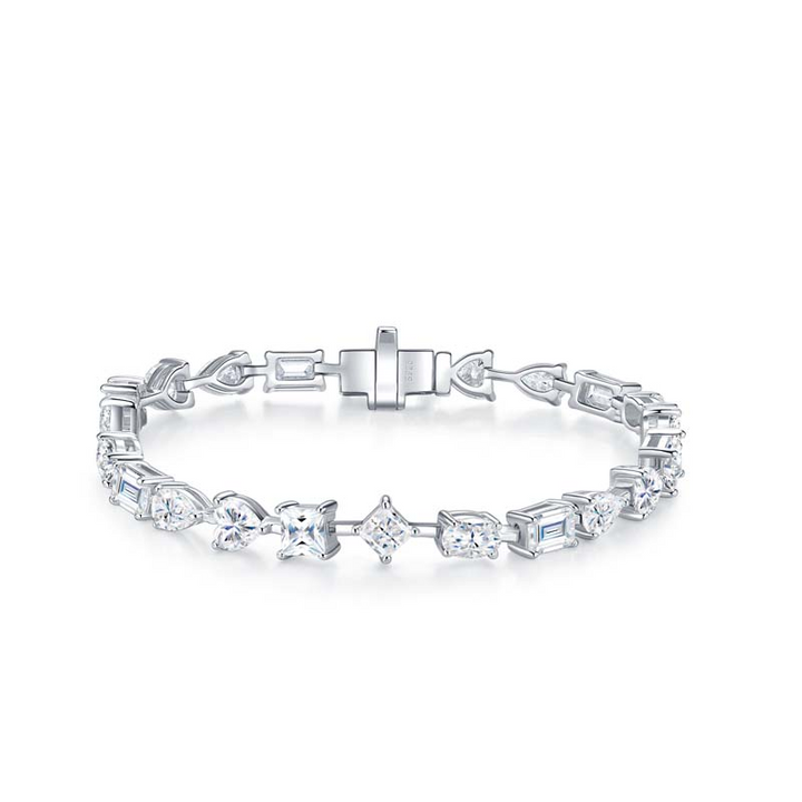 Mini Cut Moissanite Bracelet