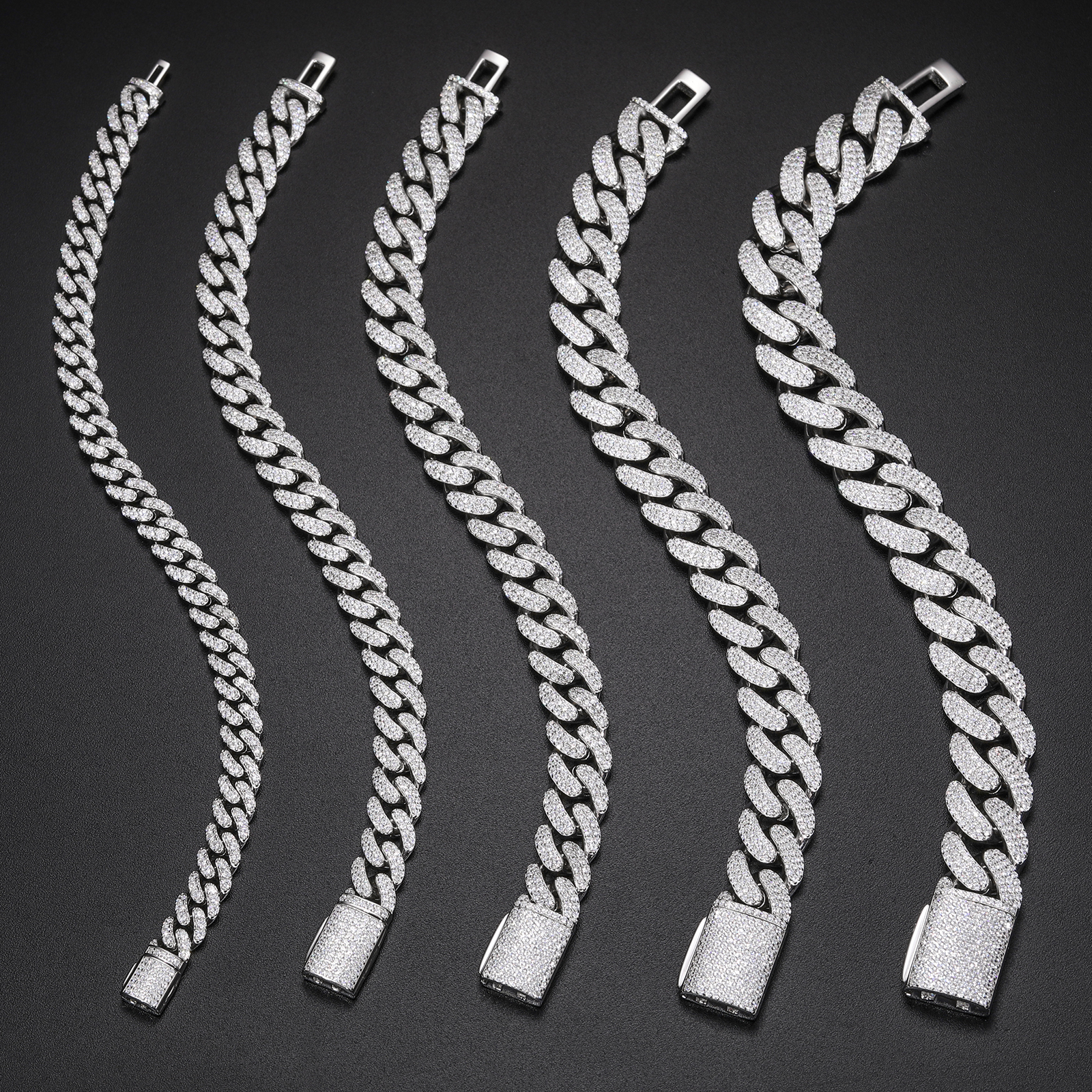 Men Cuban Bracelet 6/8/10/12mm