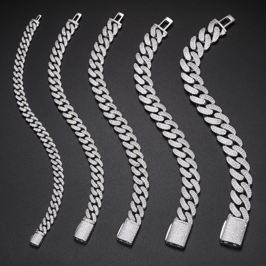 Men Cuban Bracelet 6/8/10/12mm