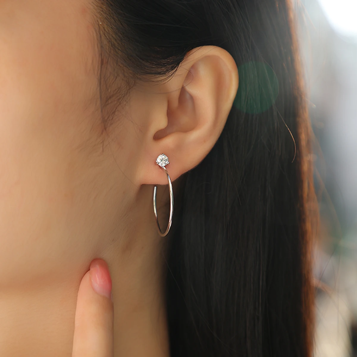 Orlina Moissanite Earrings