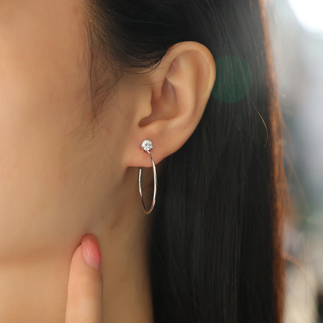 Orlina Moissanite Earrings