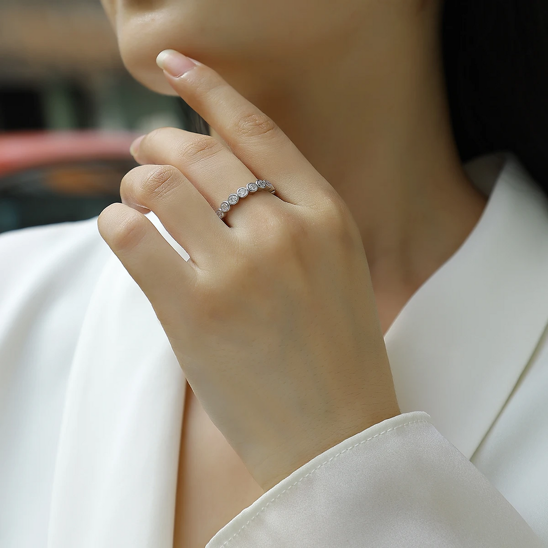 Fiorenza Moissanite Ring