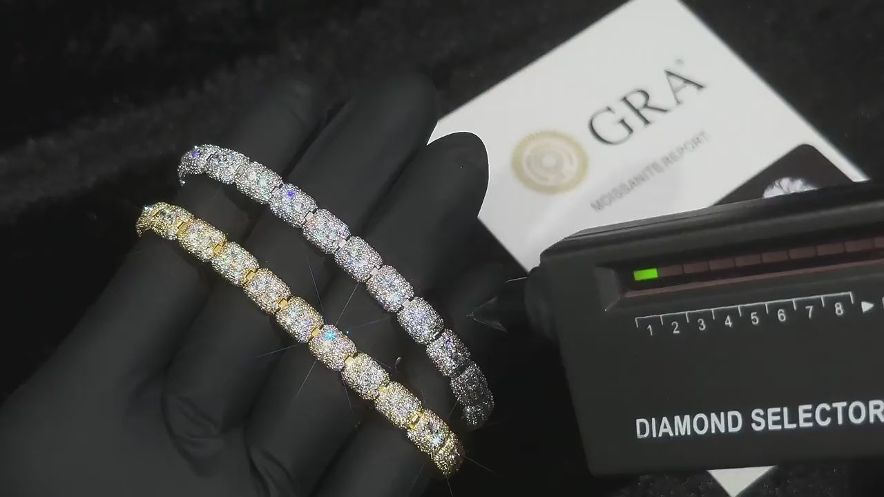 7mm Aurora Moissanite Bracelet