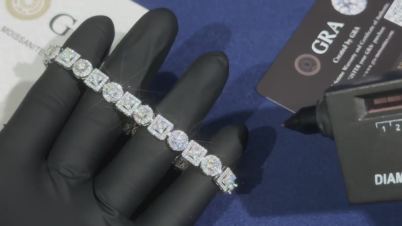 Uranus Moissanite Bracelet