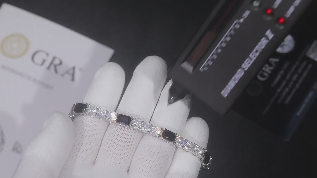 Agatt Moissanite Bracelet